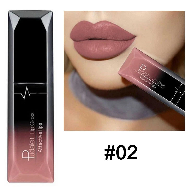 Nude Matte Waterproof Liquid Lipstick Moisturizer