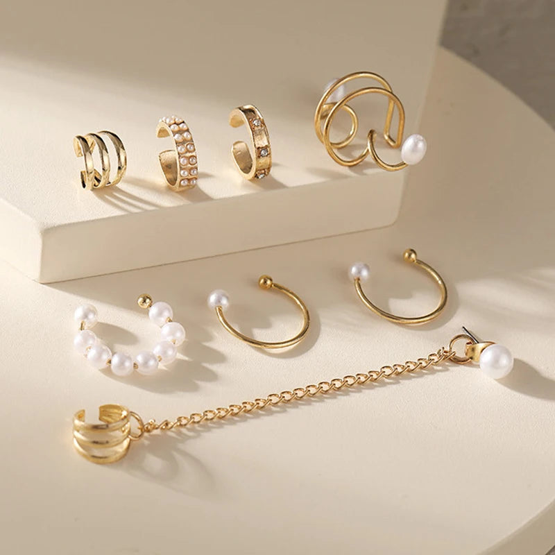 Ear Cuff, Non-Piercing Ear Clips Set
