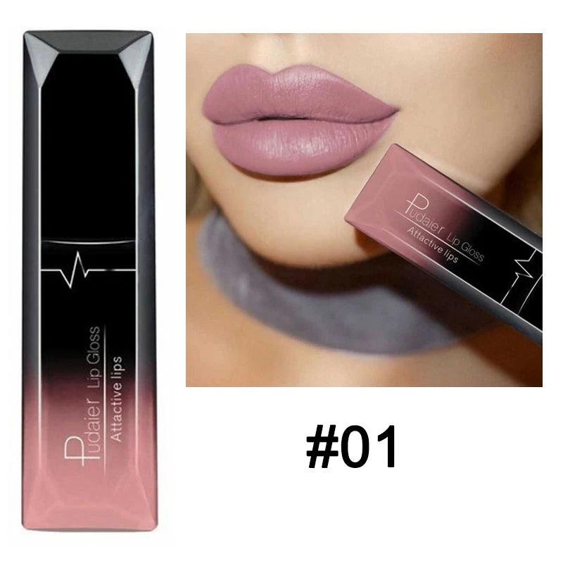 Nude Matte Waterproof Liquid Lipstick Moisturizer