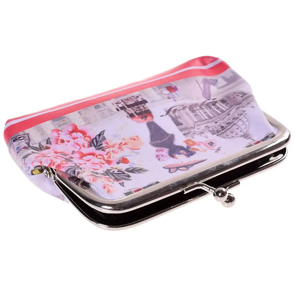 Women Mini Vintage Printing Coin Purse/Wallet for Ladies