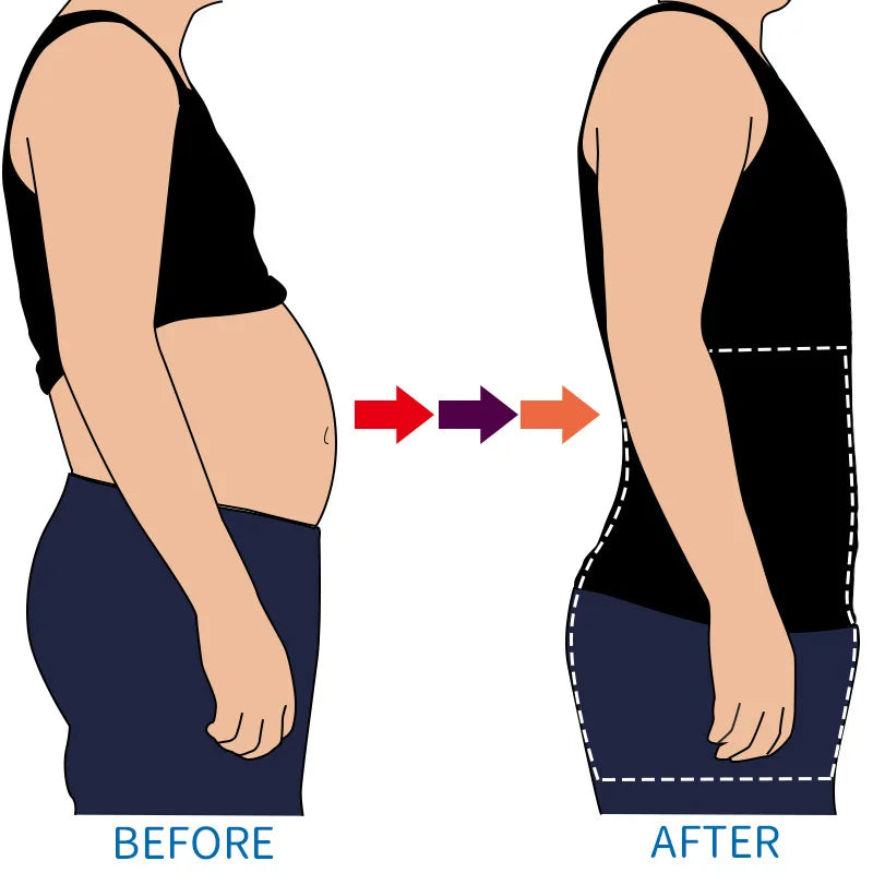 Men's Waist Slimming Belly Flat Body Shaper Briefs Boxer