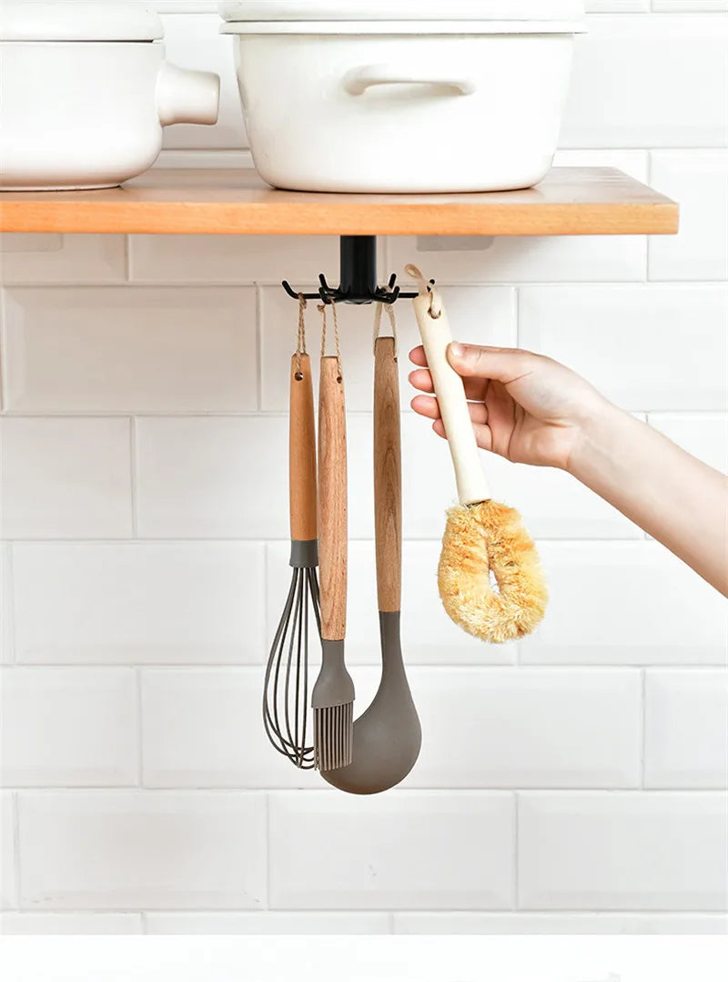 Kitchen 360 Rotatable Hook Wall Hanger