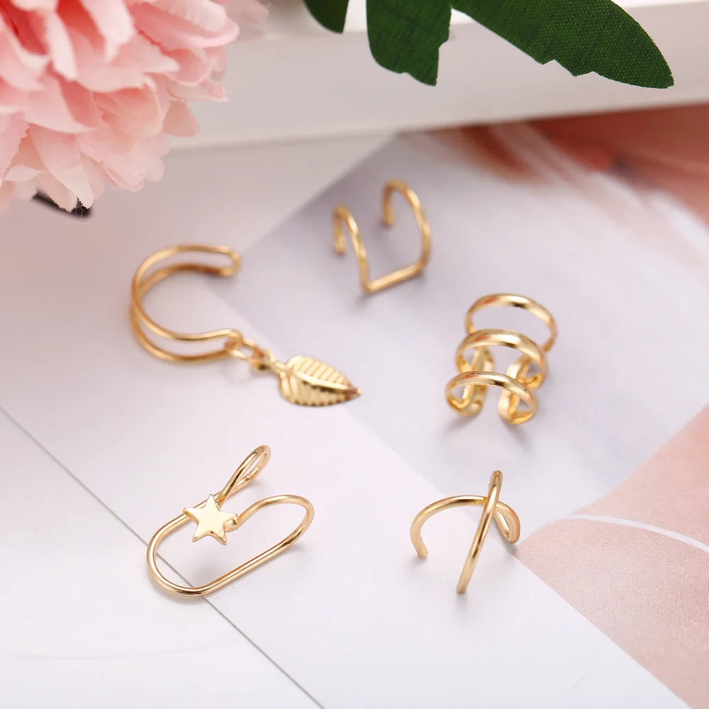 Ear Cuff, Non-Piercing Ear Clips Set