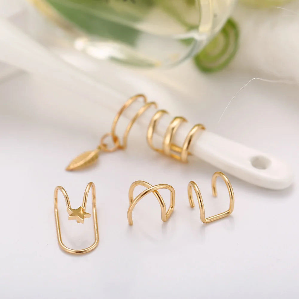 Ear Cuff, Non-Piercing Ear Clips Set