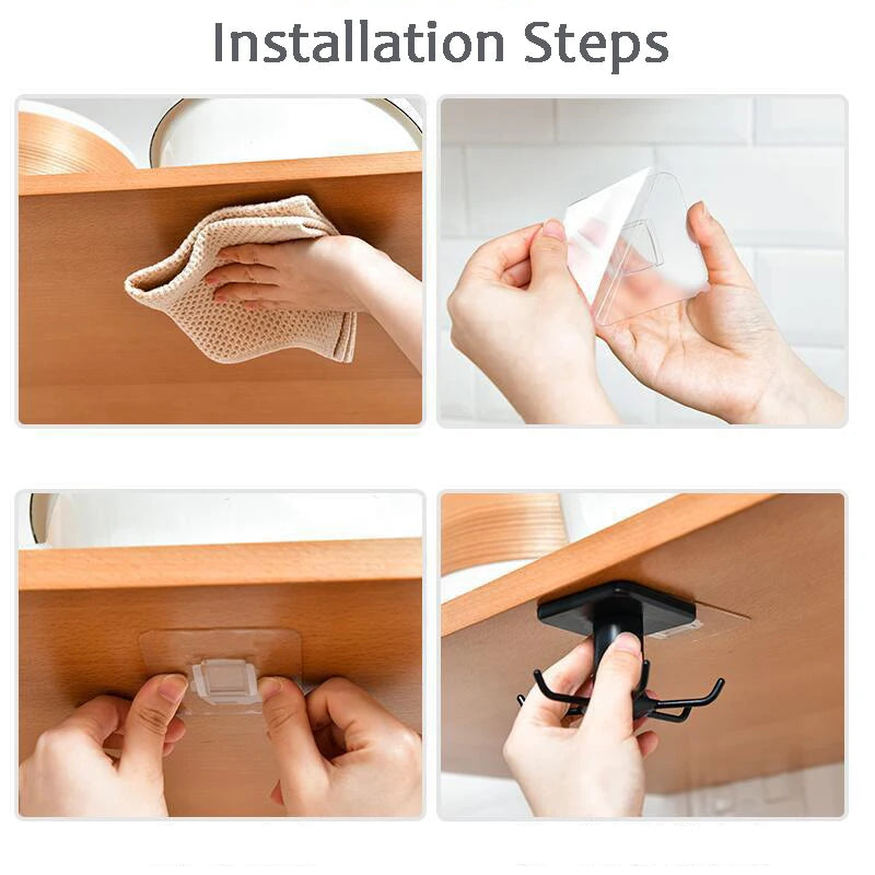 Kitchen 360 Rotatable Hook Wall Hanger