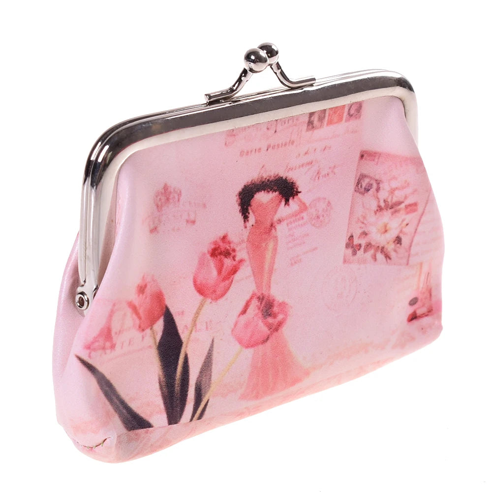Women Mini Vintage Printing Coin Purse/Wallet for Ladies