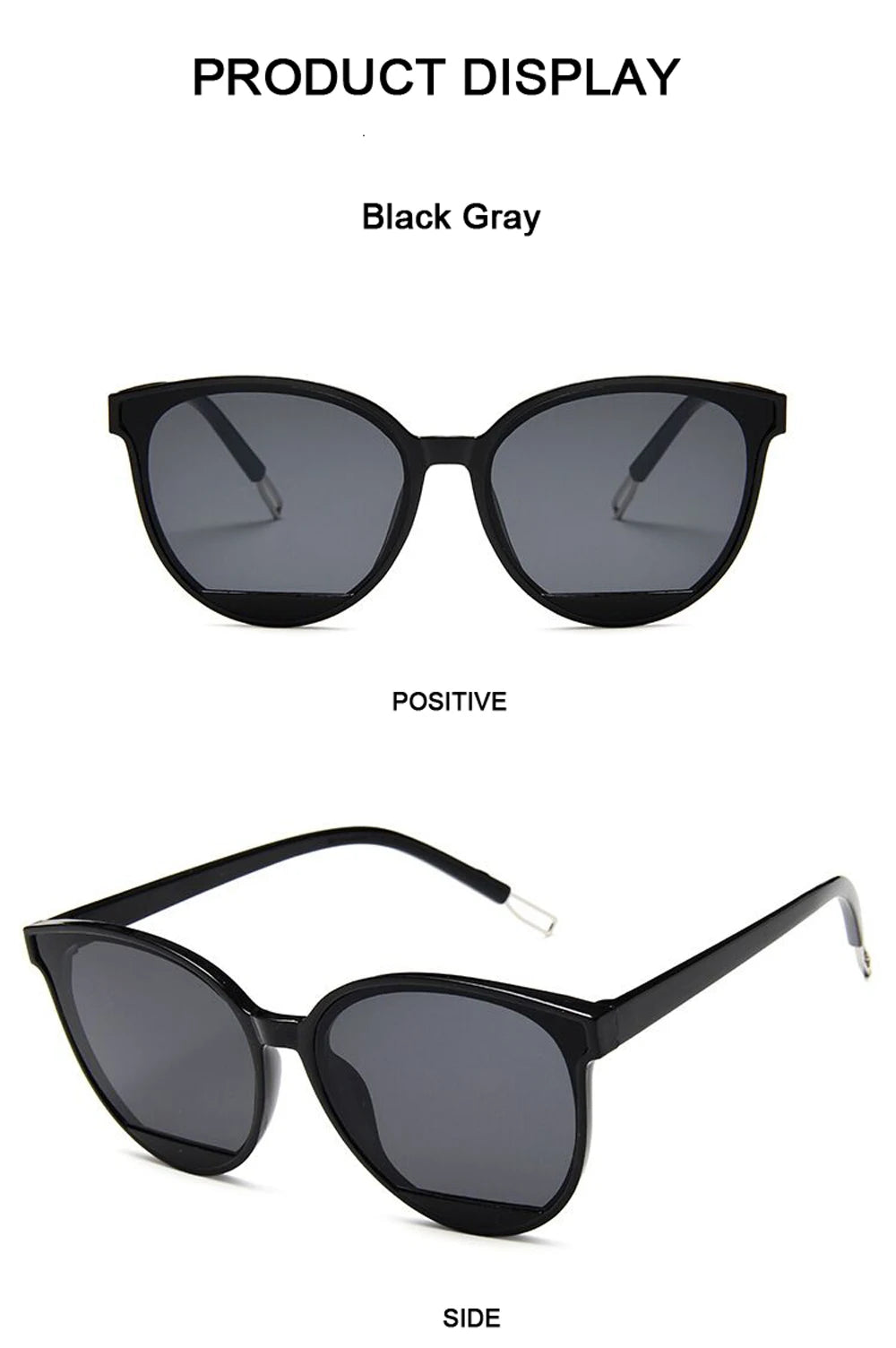 UV400 Classic Vintage Metal Mirror Sun Glasses for Female