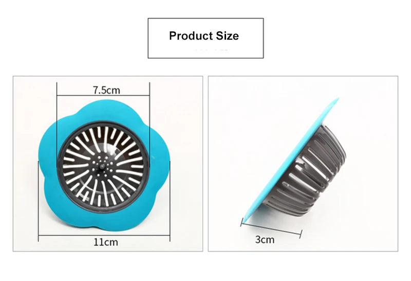 Flower Shaped Silicone Sink Strainer