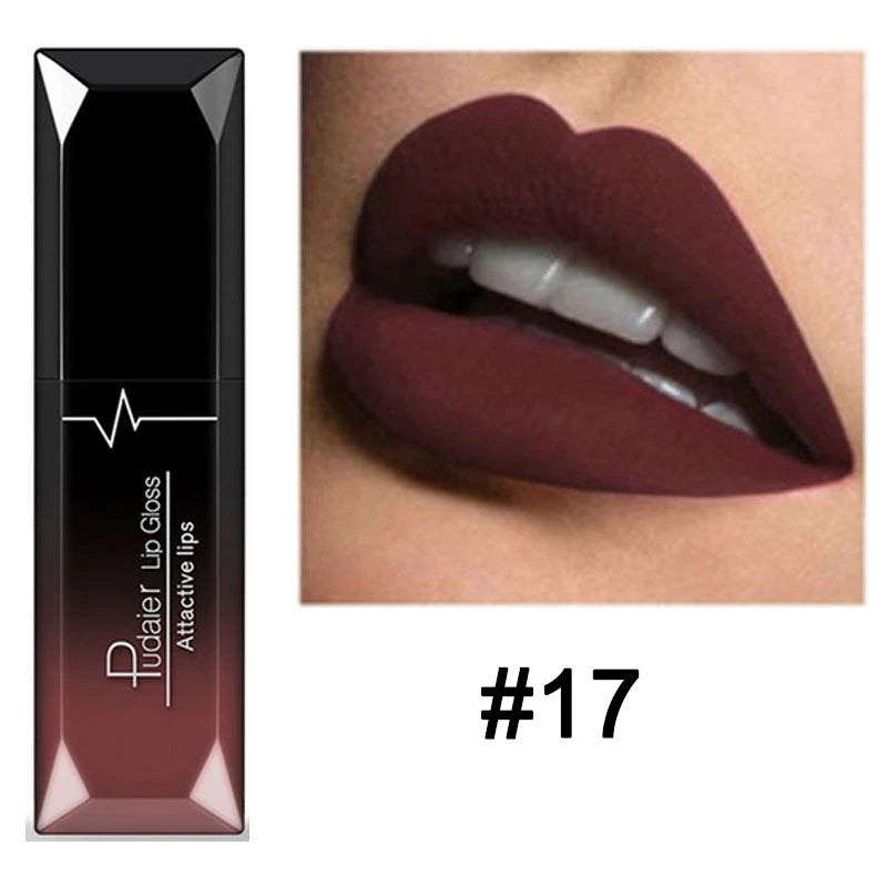 Nude Matte Waterproof Liquid Lipstick Moisturizer