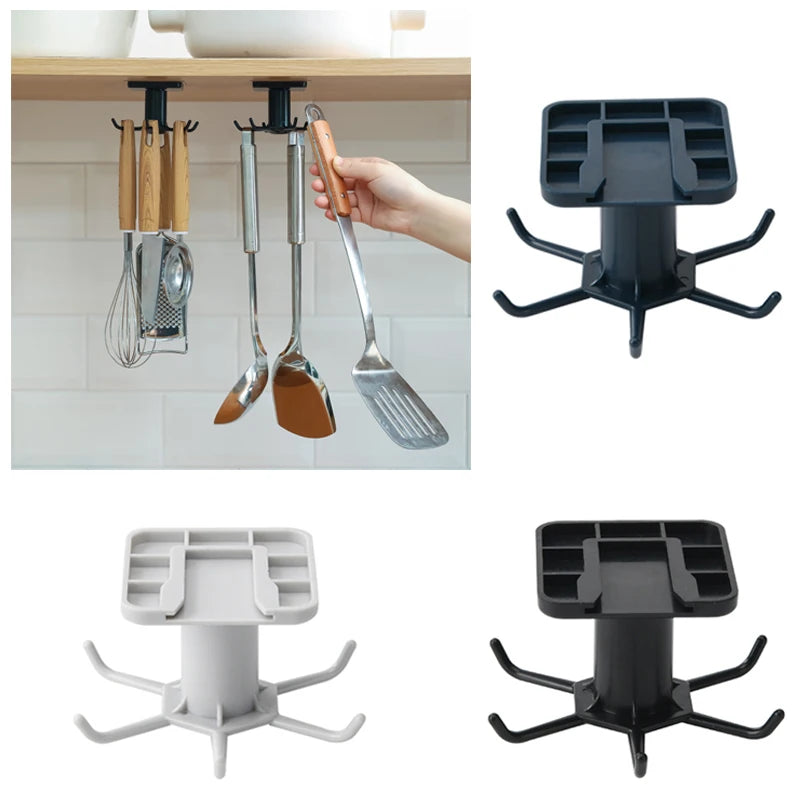 Kitchen 360 Rotatable Hook Wall Hanger