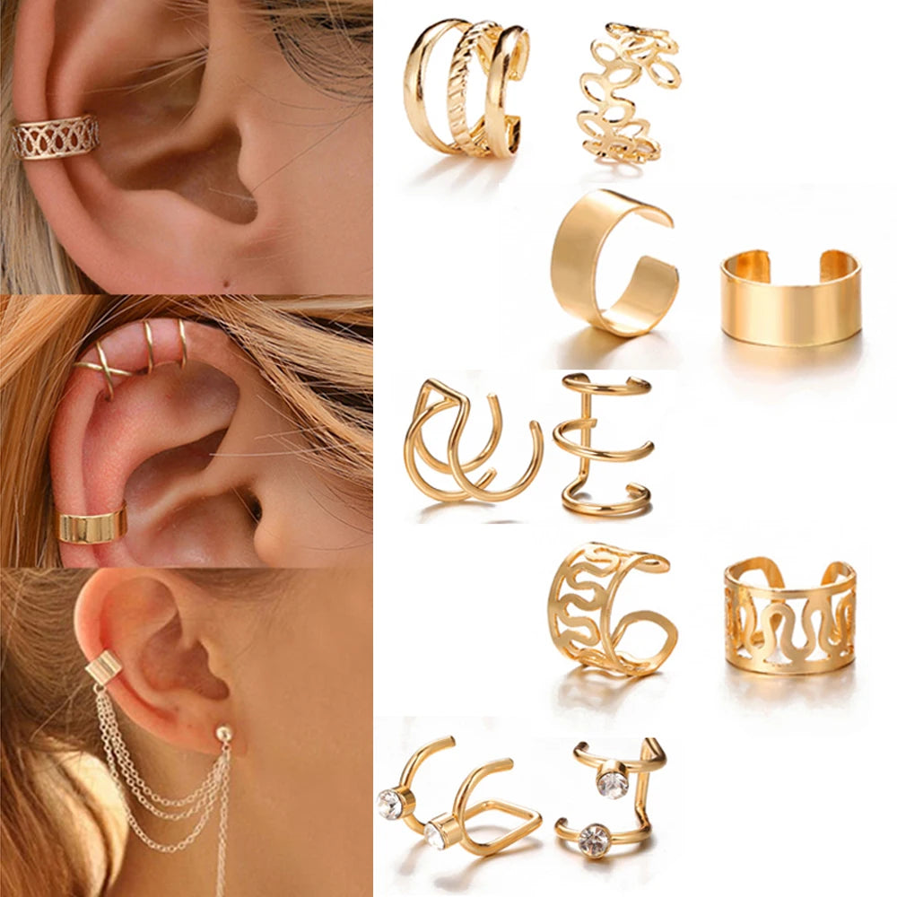 Ear Cuff, Non-Piercing Ear Clips Set