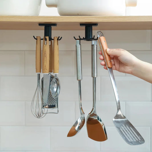 Kitchen 360 Rotatable Hook Wall Hanger