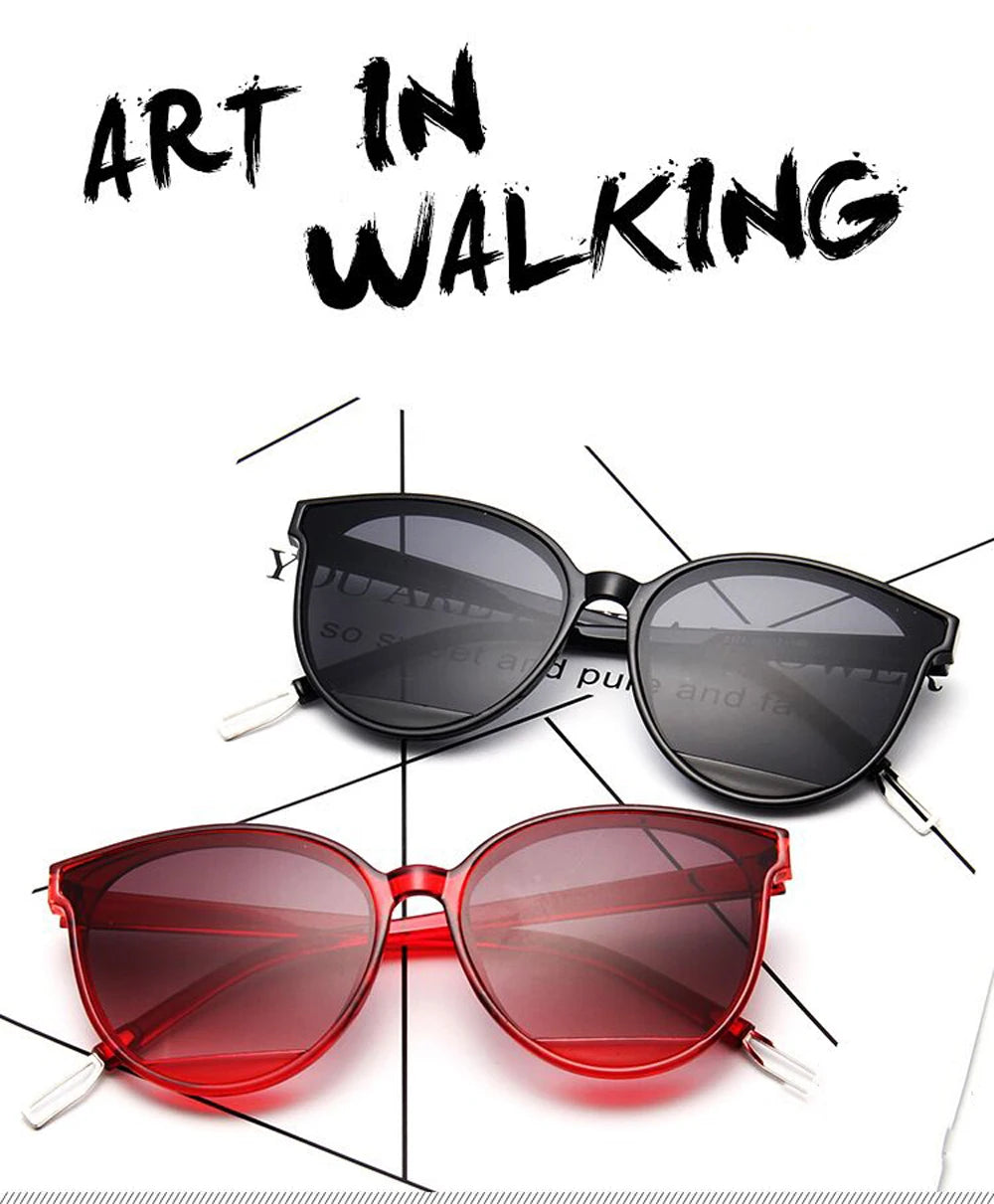 UV400 Classic Vintage Metal Mirror Sun Glasses for Female