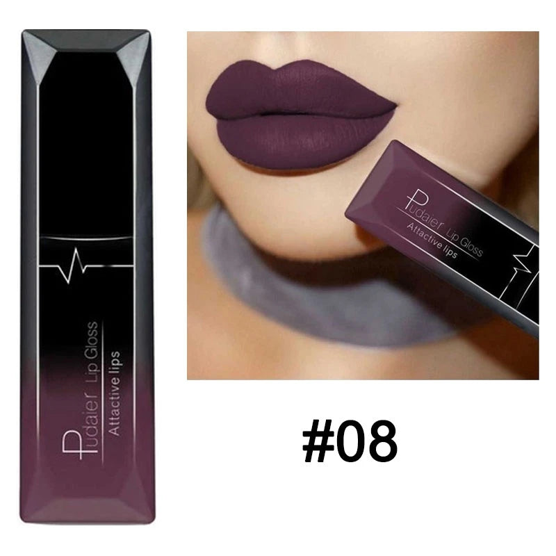 Nude Matte Waterproof Liquid Lipstick Moisturizer