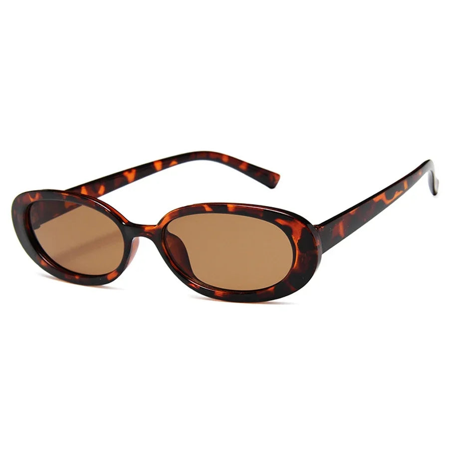 UV400 Vintage Oval Sunglasses For Women