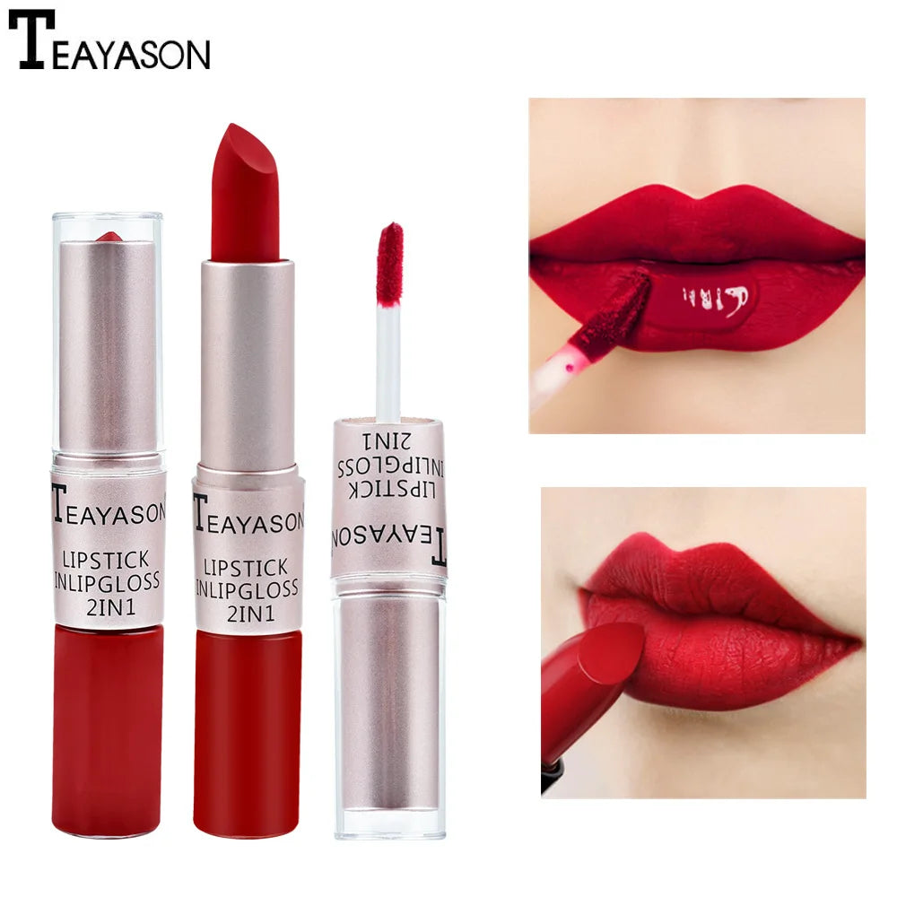Lip Gloss 2 In 1 Lip Tint Waterproof and Long -Lasting