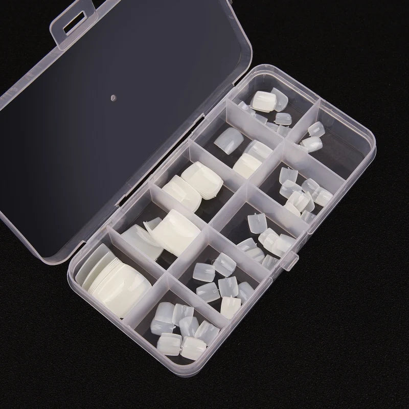 100pcs Press On Square Fake Toenails