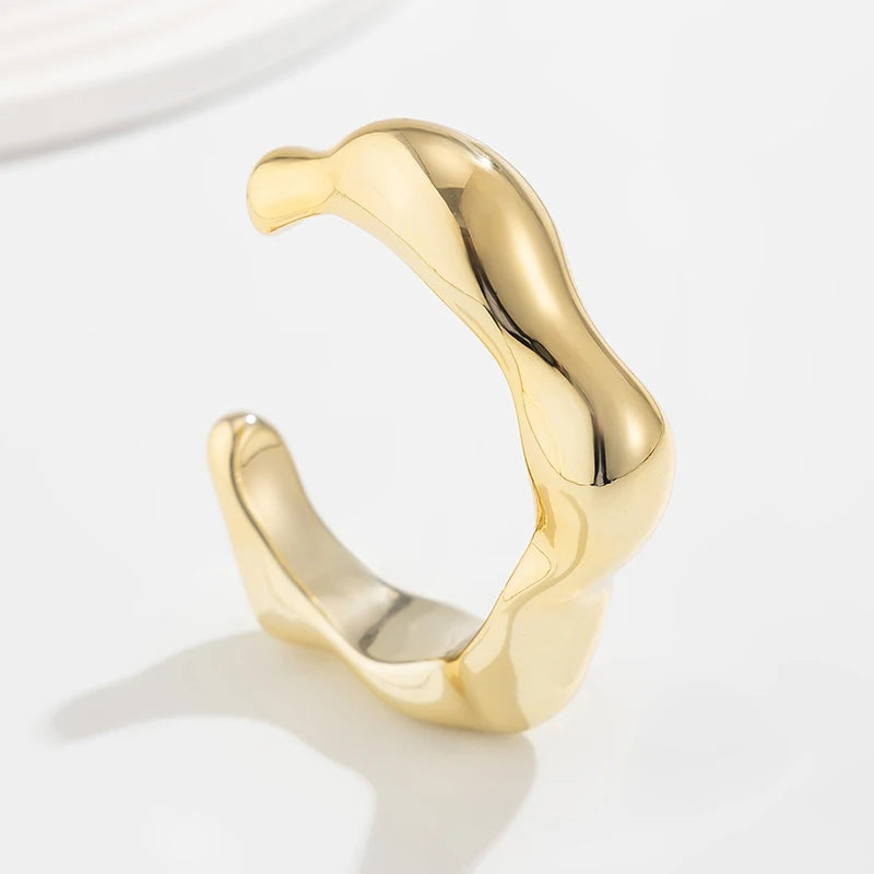 Irregular Plastic Cuff Bangle for Women