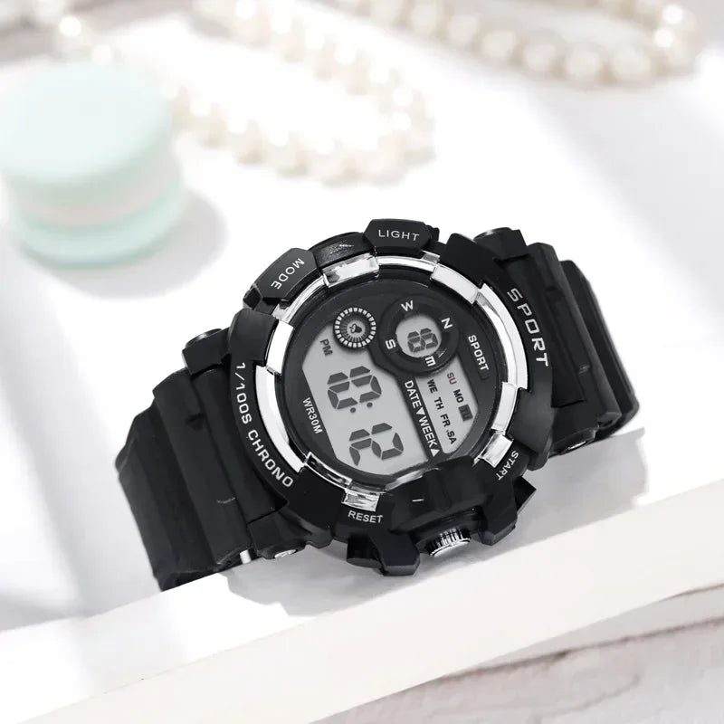 YIKAZE Waterproof Fashion Digital Sports Watch for Kids