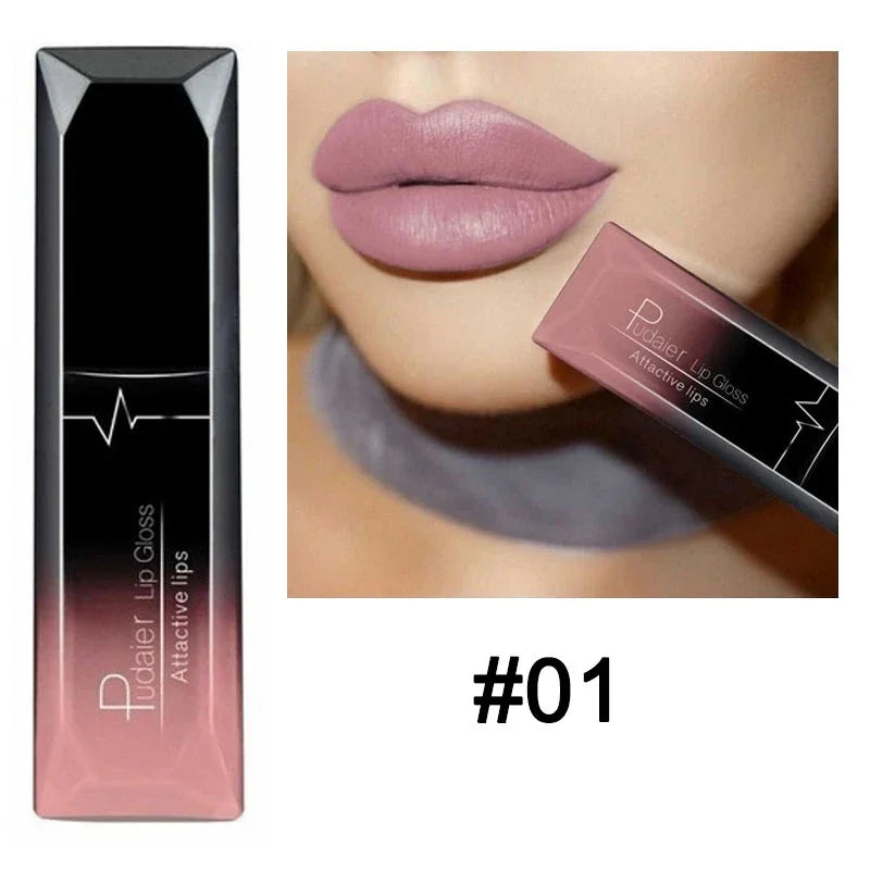 Nude Matte Waterproof Liquid Lipstick Moisturizer