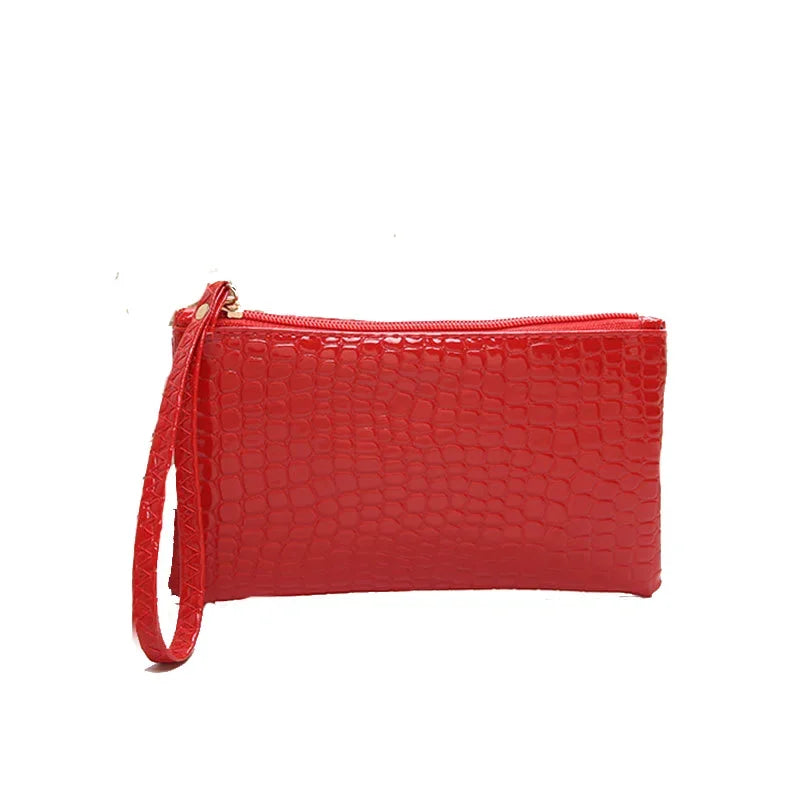 Fashion Croc Pattern Women Small Cosmetics Pouch