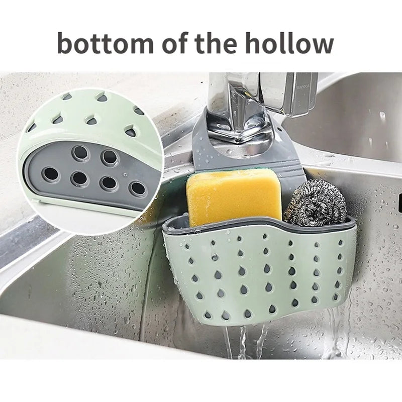 Kitchen Portable Hanging Drain Basket for Sponge & Soaps
