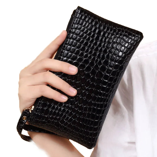 Fashion Croc Pattern Women Small Cosmetics Pouch