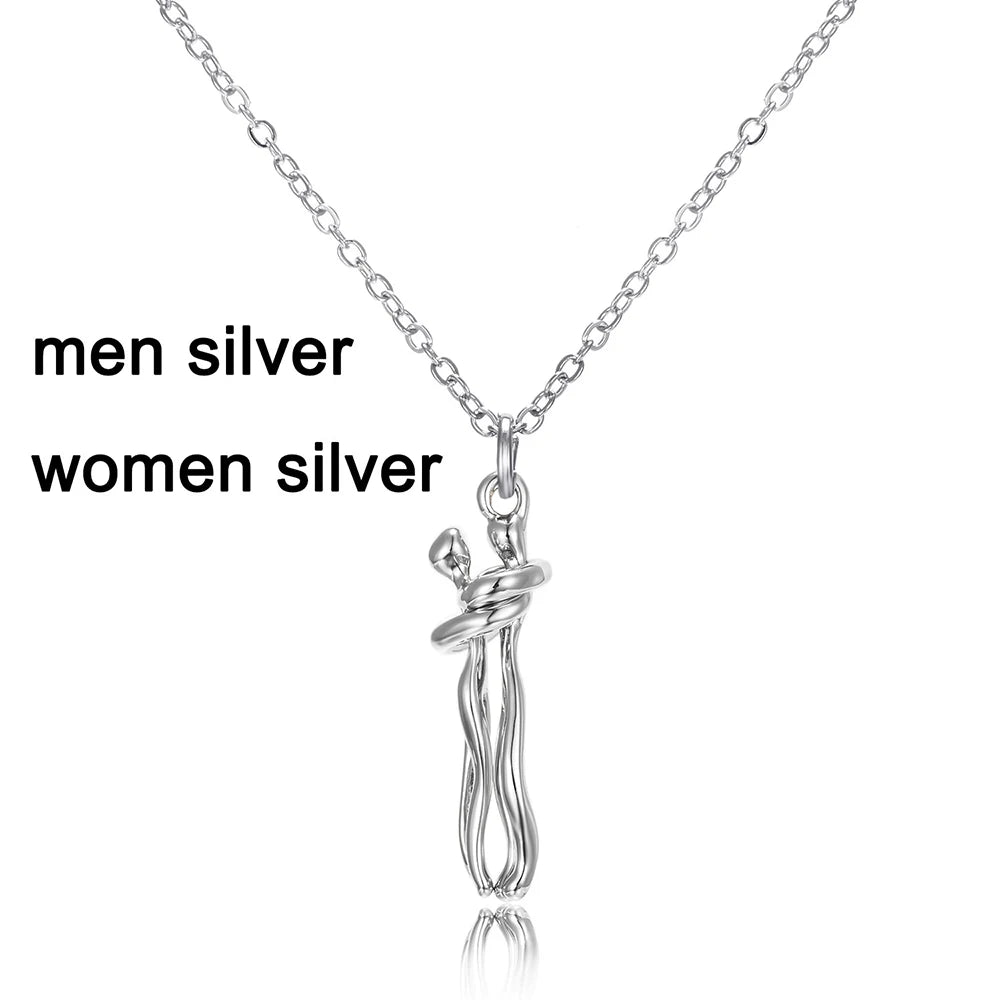 Hugging Necklace For Lover/Couple Men & Women