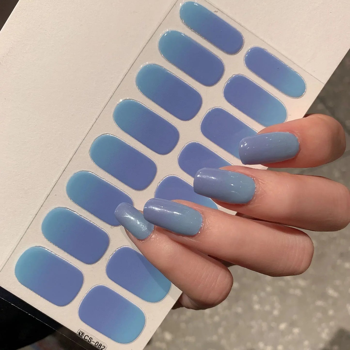 Semi-cured Gel Nail Stickers for UV Lamp