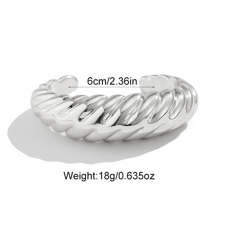 Irregular Plastic Cuff Bangle for Women