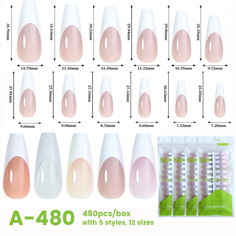 Acrylic Press On False Nails