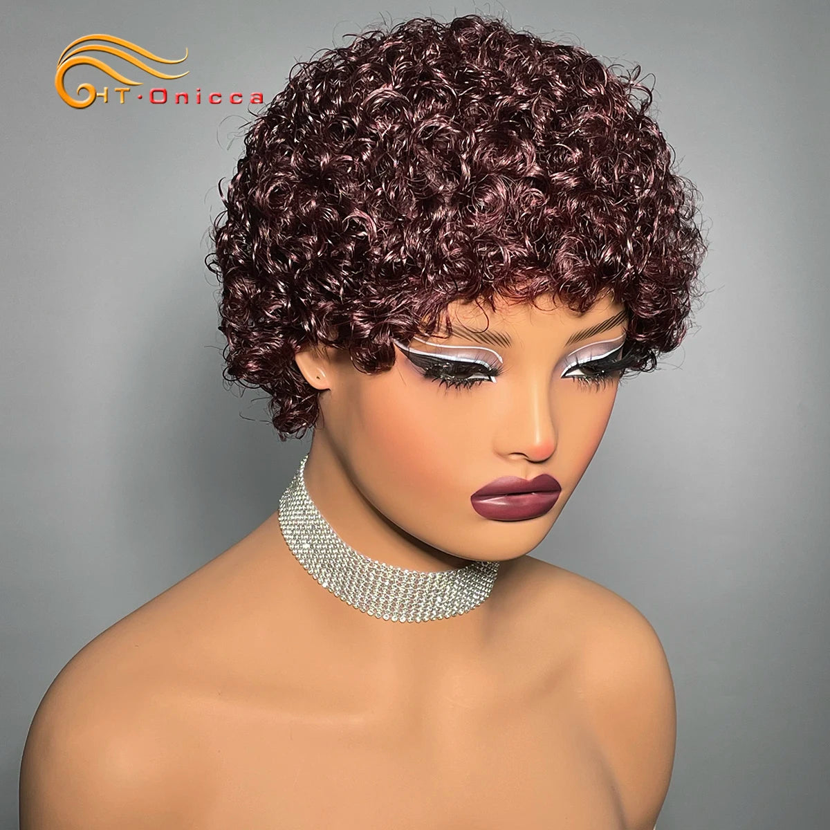 Short Curly Human Hair Wig