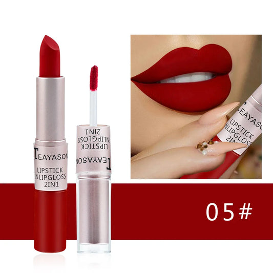 Lip Gloss 2 In 1 Lip Tint Waterproof and Long -Lasting