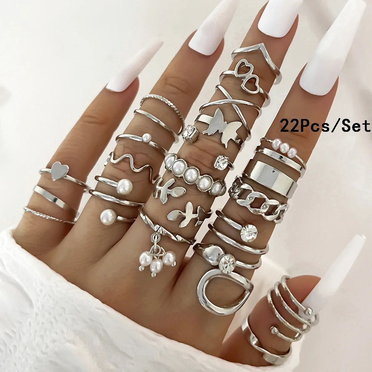 Bohemian Geometric Knuckle Rings Set For Women/Girls