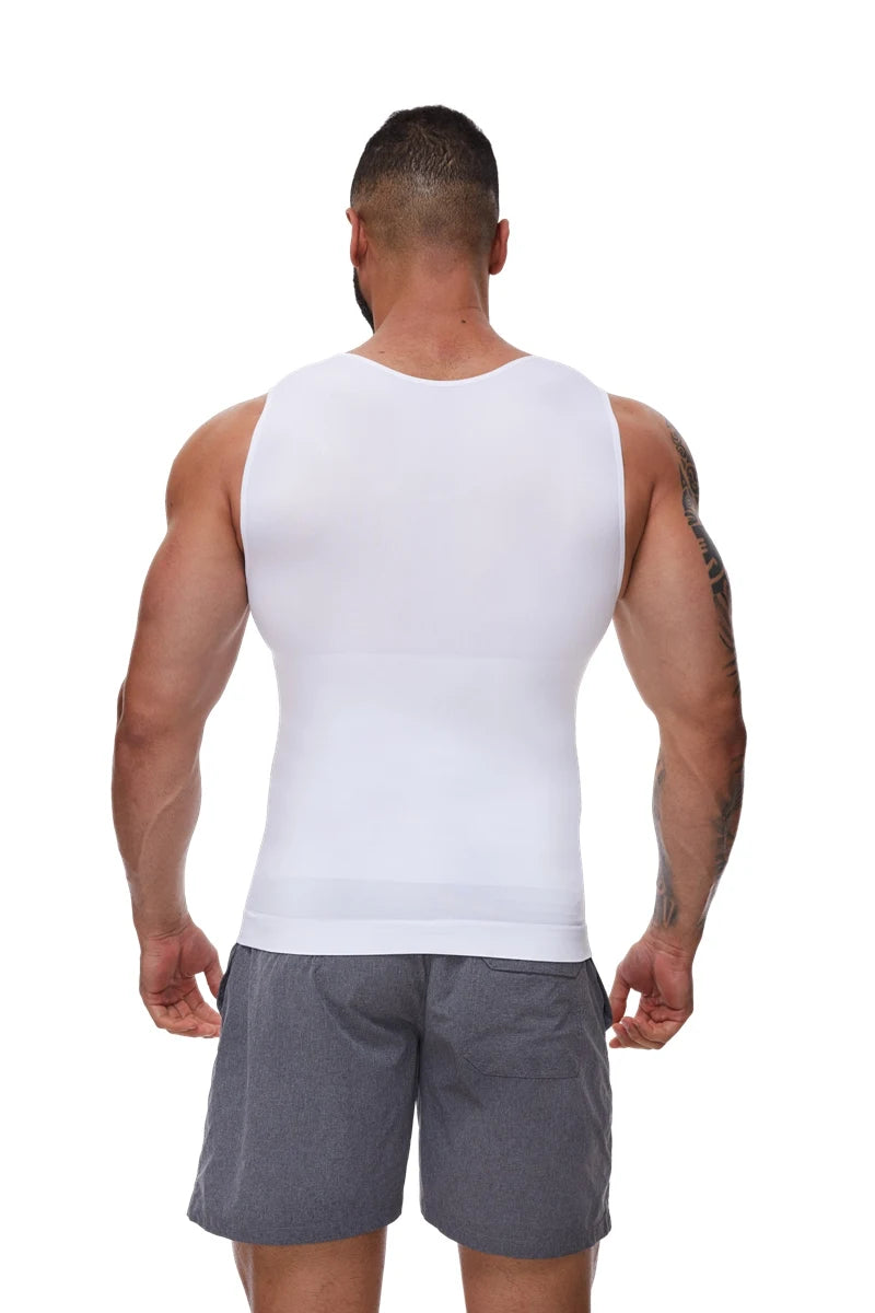 Men Tummy Shapewear Compression Shirt for Flat Belly