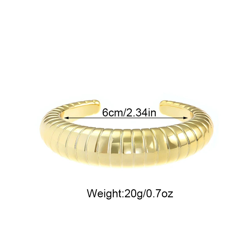 Irregular Plastic Cuff Bangle for Women