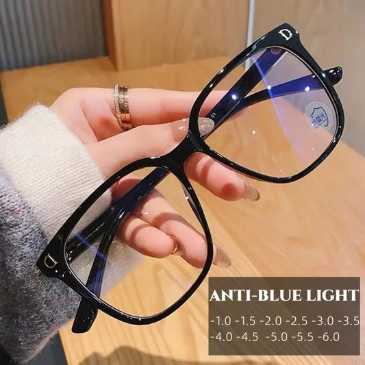 Anti-Blue Light Glasses  Eye Protective Computer Goggles Diopters -1.0 -1.5 -2.0 To -6.0
