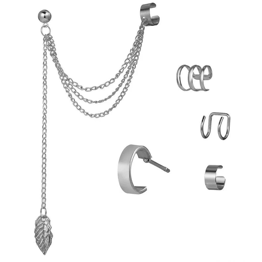 Ear Cuff, Non-Piercing Ear Clips Set