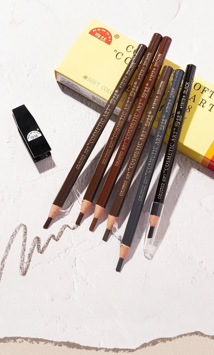 5pcs Professional Microblading, Waterproof Eyebrow Pencil