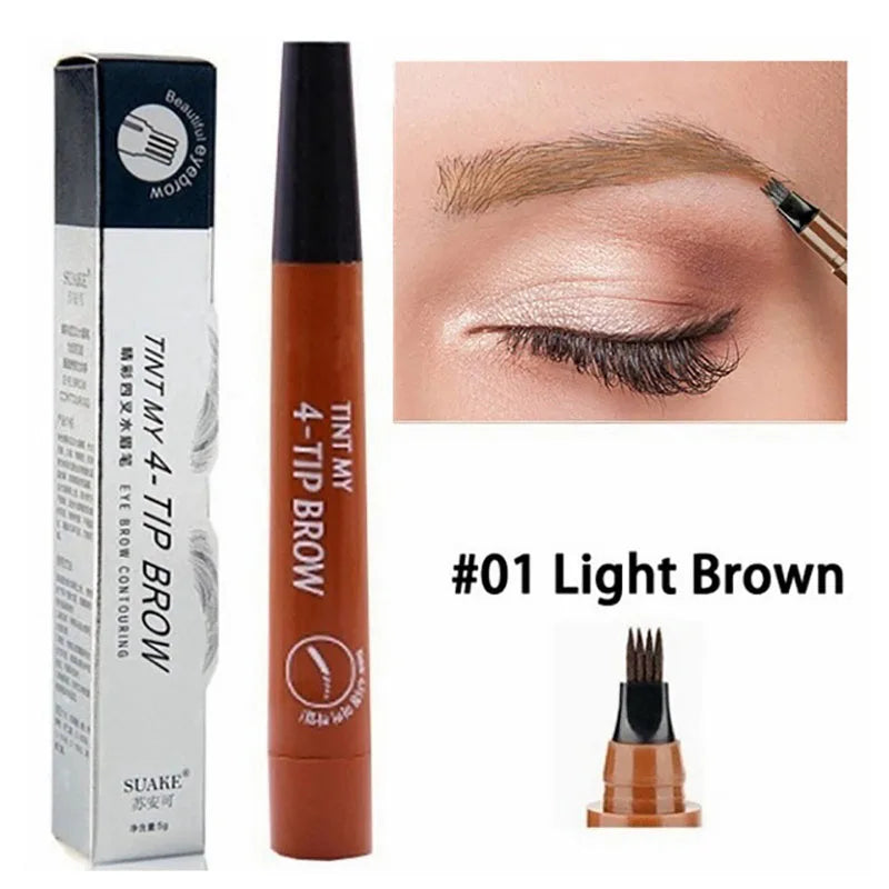 5 Colors Liquid Long Lasting Eyebrow Pencil for Women