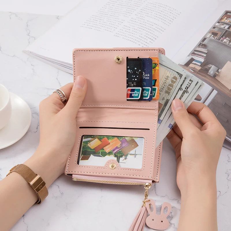 Women's PU Leather  Small Zipper Coin Purses/wallet