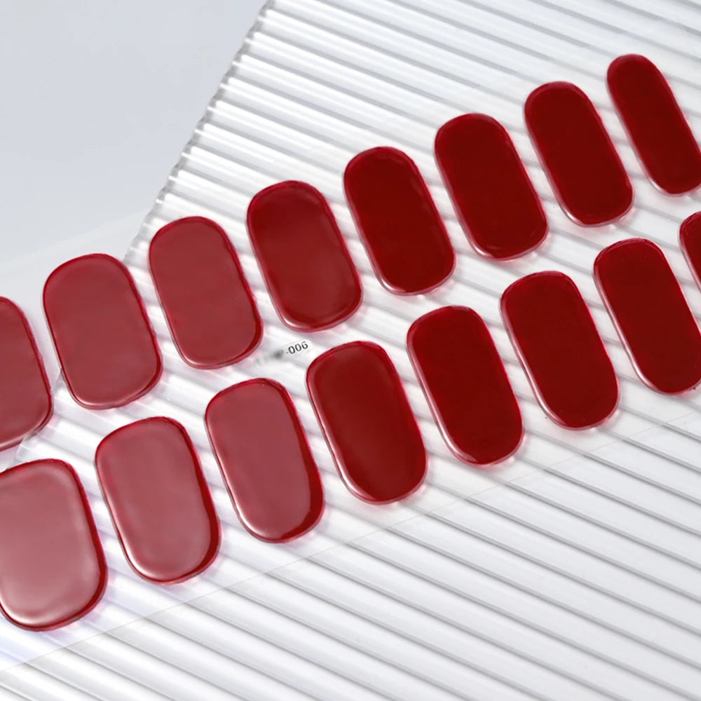 UV/LED Lamp Gel Nail Polish Wraps Long-Lasting Full Cover
