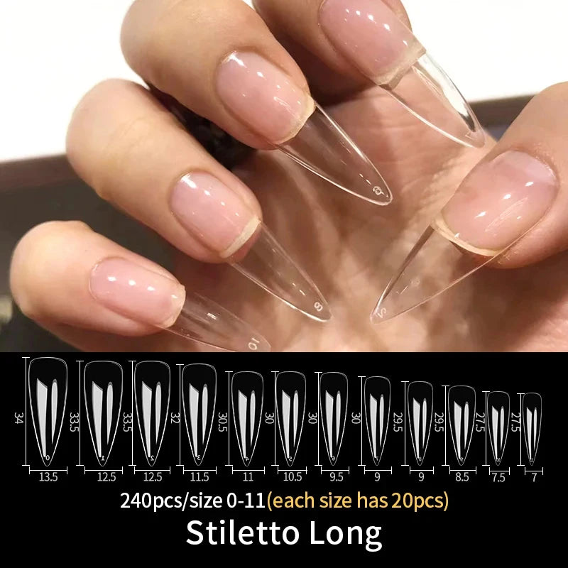 Press on Clear Nail Extensions