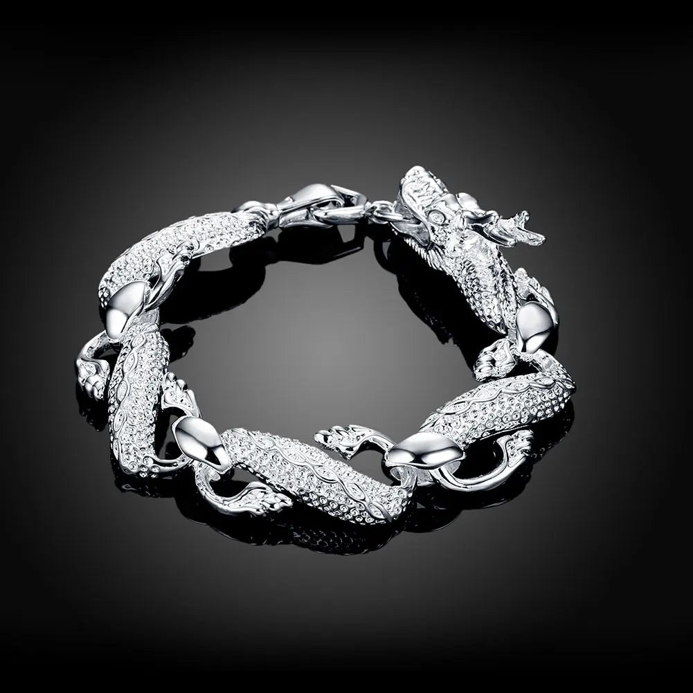 925 Sterling Silver Chain Bracelet for Women/Men
