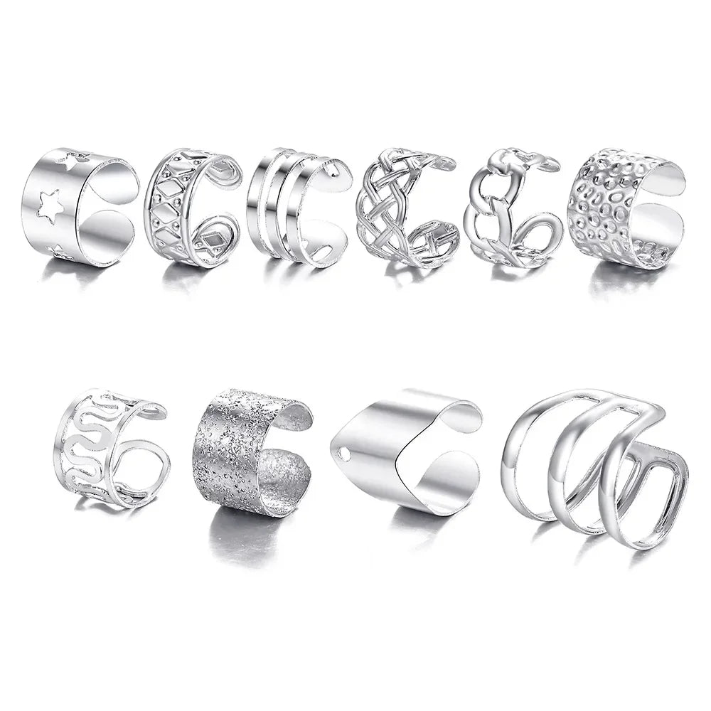 Ear Cuff, Non-Piercing Ear Clips Set