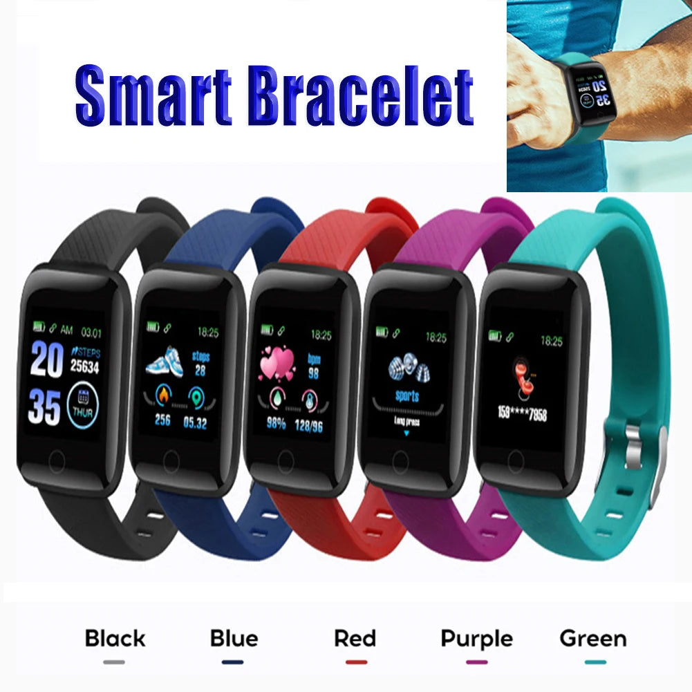 116 Plus Smart Watch Fitness Tracker Heart Rate Monitor