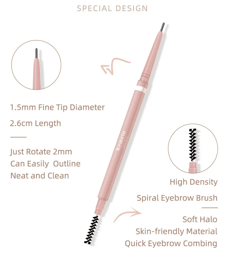 1PC Waterproof Double-Ended Eyebrow Pencil