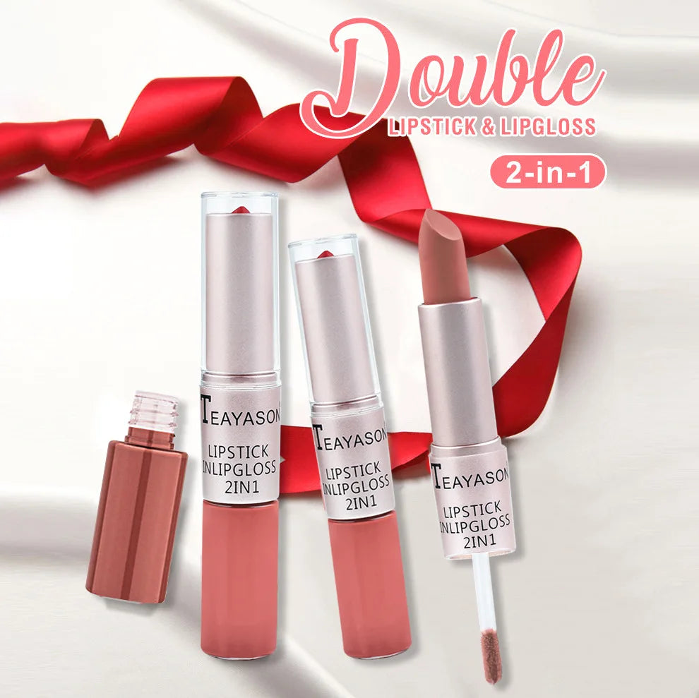 Lip Gloss 2 In 1 Lip Tint Waterproof and Long -Lasting