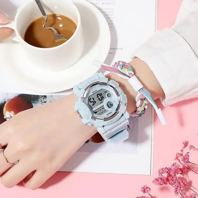 YIKAZE Waterproof Fashion Digital Sports Watch for Kids