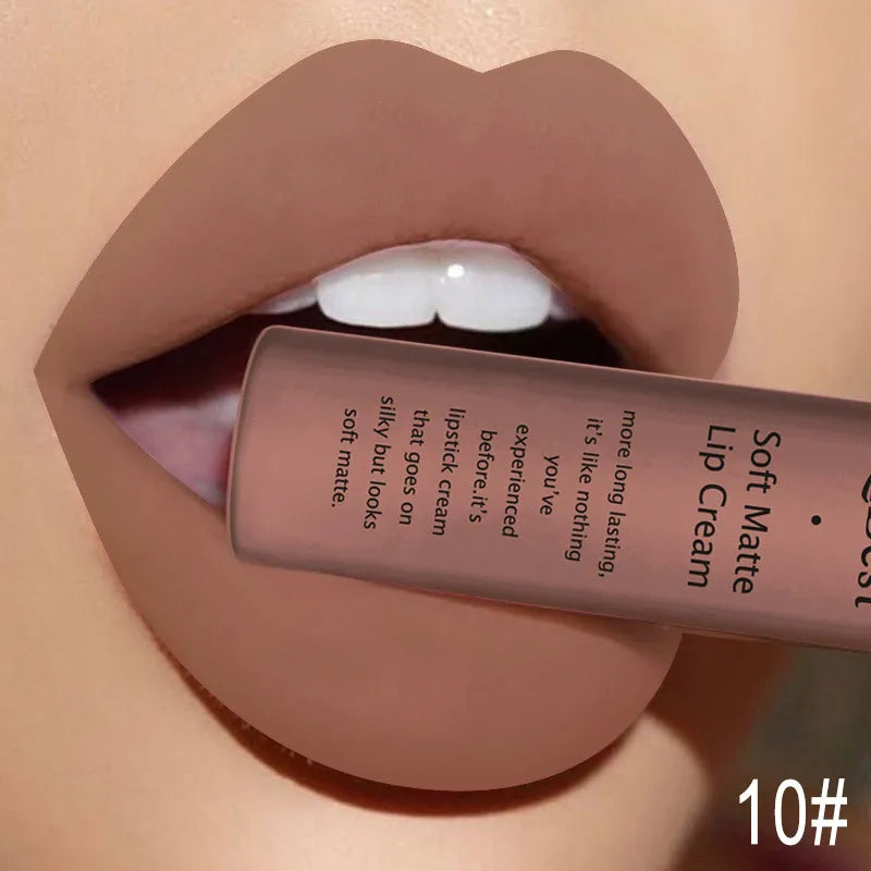 Nude Waterproof Matte Lip Gloss Liquid Lipstick/Lipgloss For Women